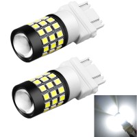 Alla Lighting 2X Super Bright White 3047K 3156K 3157K 3157 Led Bulb Turn Signal Brake Stop Back-Up Reverse Light Lamp Compatible With 1999~2013 Silverado 1500/1999~2014 Silverado 2500 Hd 3500 Hd