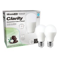 Miracle Led Natures Vibe Clarity High Definition High Visibility Led Light Bulb (606905), 2-Pack