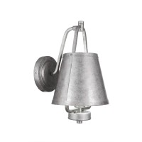 Sonora 1 Light Wall Sconce In Aged Silver Finish