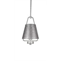 Sonora 1 Mini Pendant In Aged Silver Finish