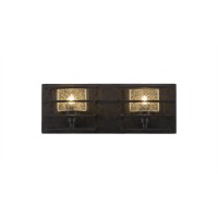 Sky Loft 2 Light Bath Bar In Dark Granite Finish