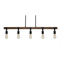 Portland 4 Light Bath Bar With Amber Antique Bulbs