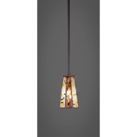 Apollo Stem Mini Pendant With Hang Straight Swivel Shown In Dark Granite Finish With 5