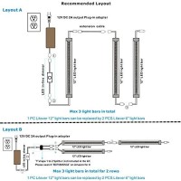 Litever Under Cabinet Led Light Bar Kits Plug In 3 Pcs 12 Inches Light Bars Per Set Warm White 3000K 20W 1000 Lumen Dimmable For Kitchen Cabinets Counters Bookcases (3 Bars Kit-3000K)