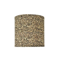 Aspen Creative 31054 Transitional Hardback Drum (Cylinder) Shape Spider Construction Lamp Shade In Leopard Pattern, 8