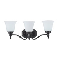 Aspen Creative 62022-1, Three-Light Metal Bathroom Vanity Wall Light Fixture, 23