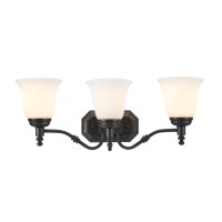 Aspen Creative 62022-1, Three-Light Metal Bathroom Vanity Wall Light Fixture, 23