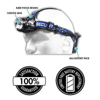 Police Security 99434 Blackout 615 Lumens Rechargeable Led Headlamp