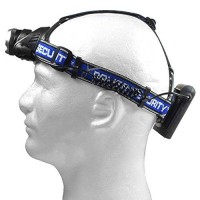 Police Security 99434 Blackout 615 Lumens Rechargeable Led Headlamp