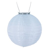 Allsop Home Garden 31577 10-In. Glow Nylon Solar Lantern