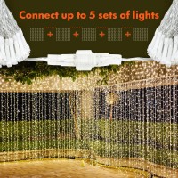 Twinkle Star 300 Led Curtain String Lights 12 Modes Fairy Hanging Lights For Bedroom Wedding Party Home Garden Outdoor In