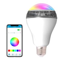 Smart Light Bulb With Bluetooth Speaker And Controlled Rgb Multi Color Adjustable And Dimmable By Wireless App Music Speaker Bulb