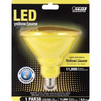 Feit Electric Par38/Y/10Kled Par38 Non-Dimmable Led Light Bulb, Yellow