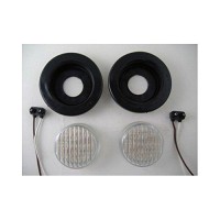 2 White 25 Round 13 LED Custom Mini Reverse Backup Lights Grommets Wires 2 White 25 Round 13 LED Custom Mini Reverse Backup Lights Grommets Wires 2 Custom 25 13 LED White reverse lights for custom applications 25 Diameter Lights 3 34 Diameter Grommets Req