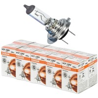 10X Osram Headlight Bulbs H7, Longlife, 12V, 55W, 64210L, Set Of 10