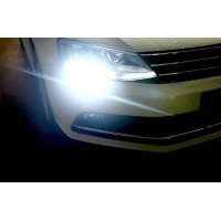 This page showcases a set of iJDMTOY Compatible With Volkswagen 20112017 Jetta 6000K Xenon White 68SMD High Power LED Daylight DRL Replacement Bulbs Haogen Front Road Illuminating Lights TrimTo learn more about the product please see the detailed feature 