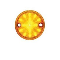 Amber 3 Round Surface Mount 15 LED Side Marker Clearance Light