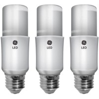 Ge Bright Stik Led Light Bulbs, 9 Watt (60 Watt Equivalent) Soft White, Medium Base, Non-Dimmable (3 Pack)