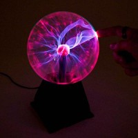 Plasma Ball Light 6 Inch Interactive Touch Responsive Lamp Tesla Coil Lightning Effect Science Educational Fun Gift (6 Inch)