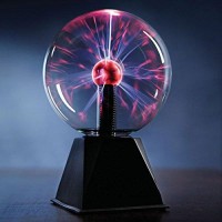 Plasma Ball Light 6 Inch Interactive Touch Responsive Lamp Tesla Coil Lightning Effect Science Educational Fun Gift (6 Inch)