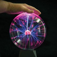 Plasma Ball Light 6 Inch Interactive Touch Responsive Lamp Tesla Coil Lightning Effect Science Educational Fun Gift (6 Inch)