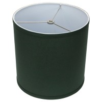 Fenchelshadescom 10 Top Diameter X 10 Bottom Diameter 10 Height Fabric Drum Lampshade Spider Attachment Linen Hunter Green