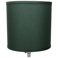 Fenchelshadescom 10 Top Diameter X 10 Bottom Diameter 10 Height Fabric Drum Lampshade Spider Attachment Linen Hunter Green