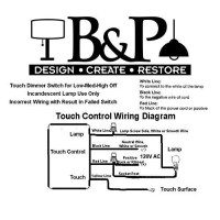 B&P Lamp Touch Lamp Control Switch