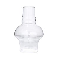 B&P Lamp Glass Hooded Chimney For Oil And Kerosene Lamps, 3 By 7 Inches, Clear