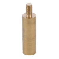 B&P Lamp Smooth Brass Shade Riser 1/4-27F, 2 Inches