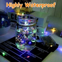 Bolweo 3 Pack Battery Operated String Lights10Ft 30 Led Fairy Starry Waterproof Silver Copper Wire Halloween Diwali Christmas H