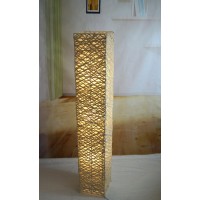 Handmade Bamboo Rectangle Floor Lamp Tku008L Modern Contemporary Decor Lighting Living Family Bedroom