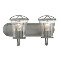 Designers Fountain 87002Wi 18In Darby 2Light Bathroom Vanity Light Fixture Weathered Iron