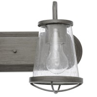 Designers Fountain 87002Wi 18In Darby 2Light Bathroom Vanity Light Fixture Weathered Iron