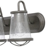 Designers Fountain 87002Wi 18In Darby 2Light Bathroom Vanity Light Fixture Weathered Iron