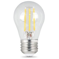 Feit Electric - Decorative Clear Glass Filament Led Dimmable 60W Equivalent Soft White (2700K) Classic A15 Light Bulb, 2-Bulb (Bpa1560/827/Led/2), 3.2