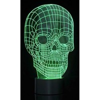 Az Trading & Import Tg2815 3D Skull Laser Cut Precision Led Lights, Multicolor