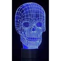 Az Trading & Import Tg2815 3D Skull Laser Cut Precision Led Lights, Multicolor