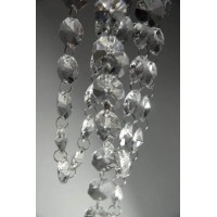 Hdyd 13 Feet Crystal Beads Chain Garland Of Clear Chandelier Bead Lamp Chain