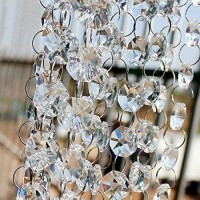 Hdyd 13 Feet Crystal Beads Chain Garland Of Clear Chandelier Bead Lamp Chain