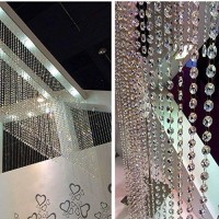 Hdyd 13 Feet Crystal Beads Chain Garland Of Clear Chandelier Bead Lamp Chain