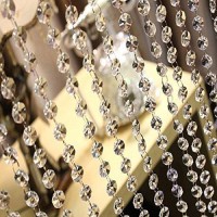 Hdyd 13 Feet Crystal Beads Chain Garland Of Clear Chandelier Bead Lamp Chain