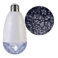 Lightshow Led Projection Standard Light Bulb-Kaleidoscope White For Christmas, Weddings, Parties!