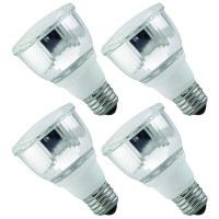 Luxrite Lr20130 (4-Pack) 10W Par20 Cfl Light Bulb, Warm White 2700K, Flood Light Bulb, E26 Medium Base