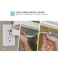 Black+Decker Led Under Cabinet Kit With Motion Sensor, Dimmable Kitchen Accent Lights, Tool-Free Install, Cool White 4000K, 9