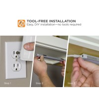 Black+Decker Led Under Cabinet Lighting Kit, 3-Bars, 9 Inches Each, Diy Tool-Free Installation, Warm White, 2700K, 1080 Lumens, 15 Watts, Home Accent (Leduc9-3Wk)