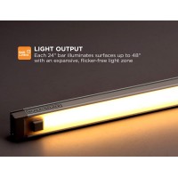 Black+Decker Leduc24-1Wk Dimmable Linkable Led Shop Light With Motion Sensor And Magnetic Option, 10.5W, 780 Lumens, 24