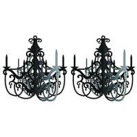 Party In Paris Hanging Chandelier - 2 Pack