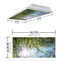 Fluorescent Light Cover For Classroom Ceiling Lights Premium Backlit Film Insert 2X4 2238X465 Florescent Fixture Pack