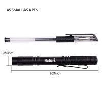 Hatori Led Mini Flashlight, Bright Small Handheld Pocket Flashlights Tactical High Lumens Pen Light For Camping, Outdoor, Emergency, 1 Pack(5.24Inch)